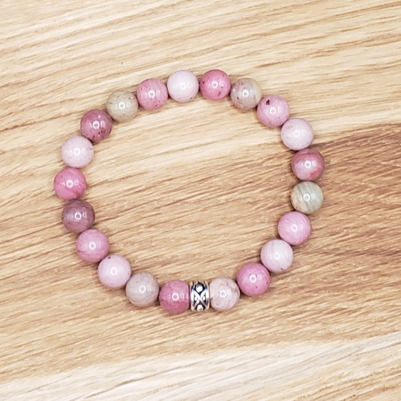 SOLD Rhonodite Beads Bracelet - Picture 8 of 9